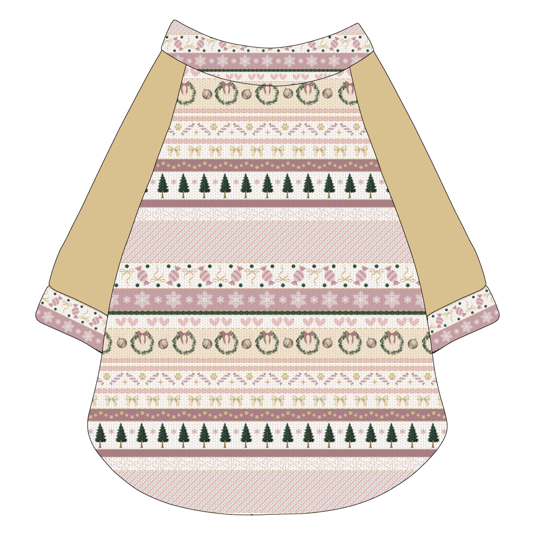 Stitched In Snow - Blush Noel - The Raglan Jersey