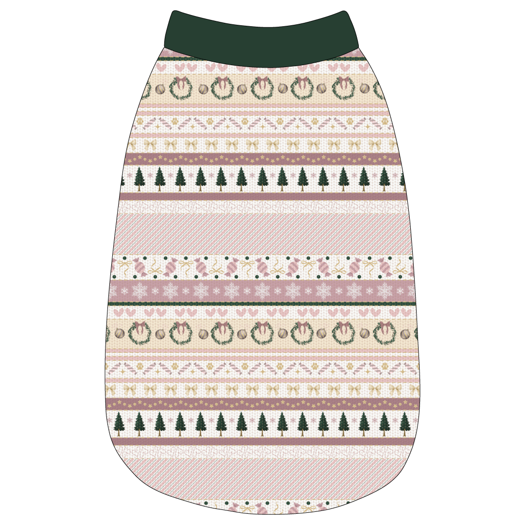 Stitched In Snow - Blush Noel - The Basic Tank