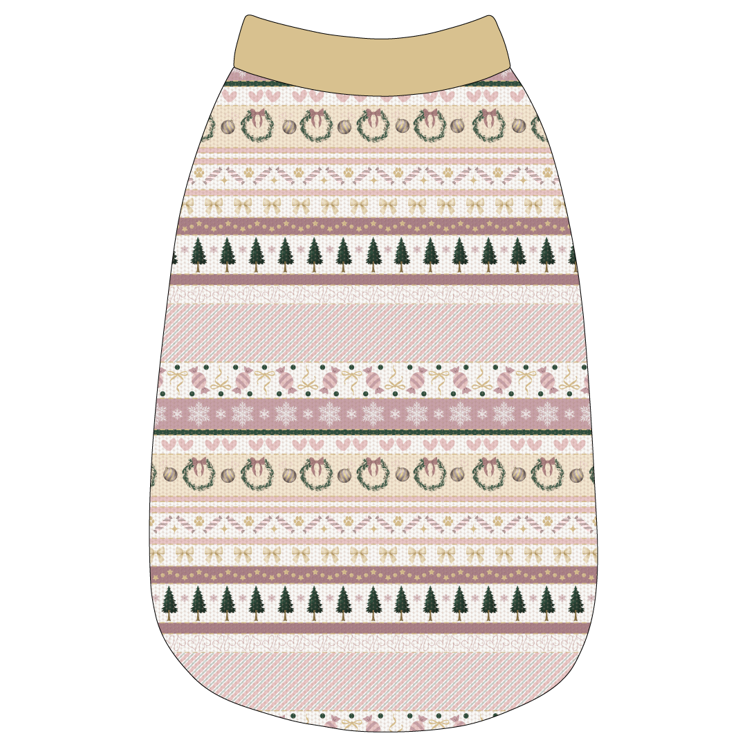 Stitched In Snow - Blush Noel - The Basic Tank