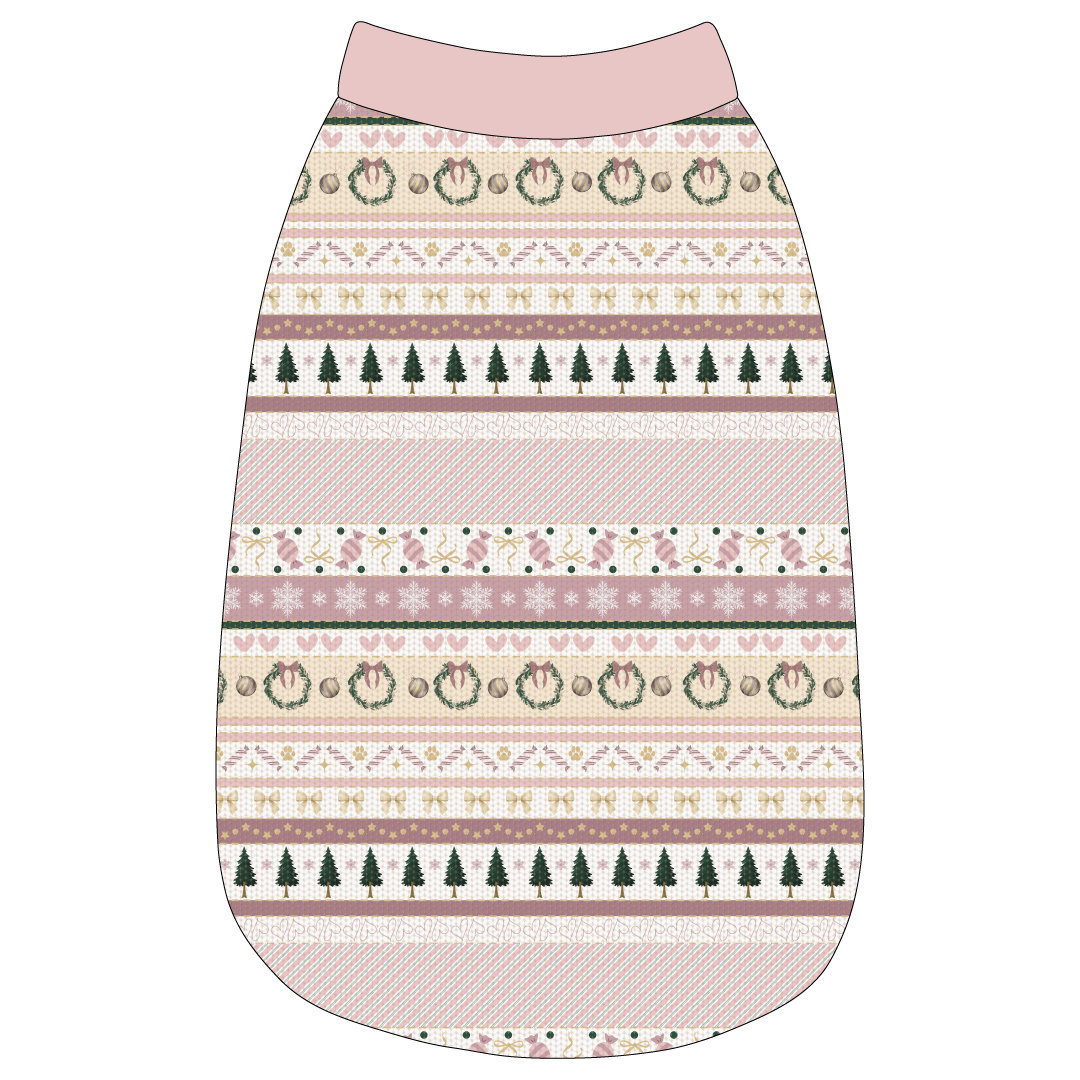 Stitched In Snow - Blush Noel - The Basic Tank