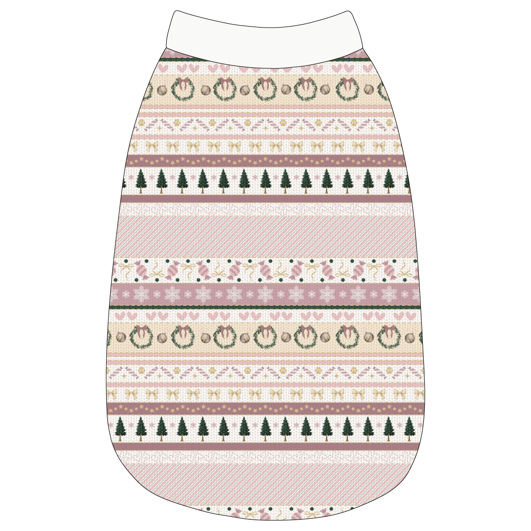 Stitched In Snow - Blush Noel - The Basic Tank