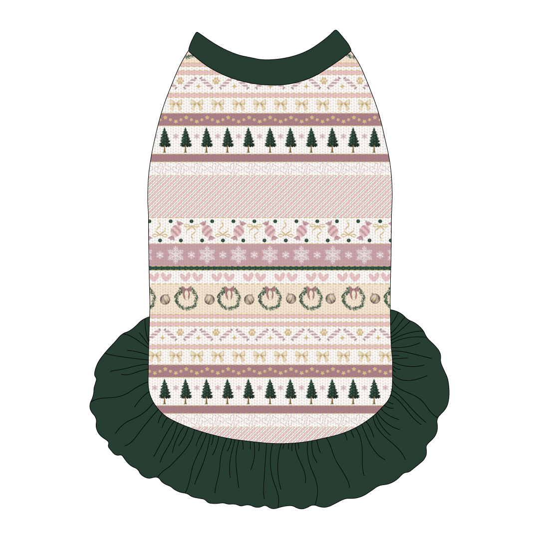 Stitched In Snow - Blush Noel - The Tank With Skirt