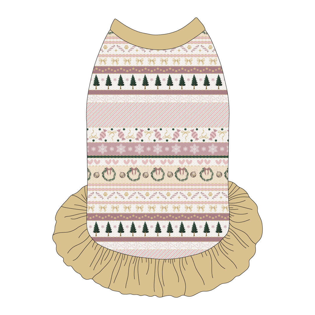 Stitched In Snow - Blush Noel - The Tank With Skirt
