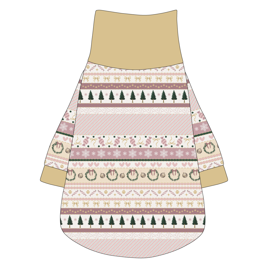 Stitched In Snow - Blush Noel - The Turtleneck Tee