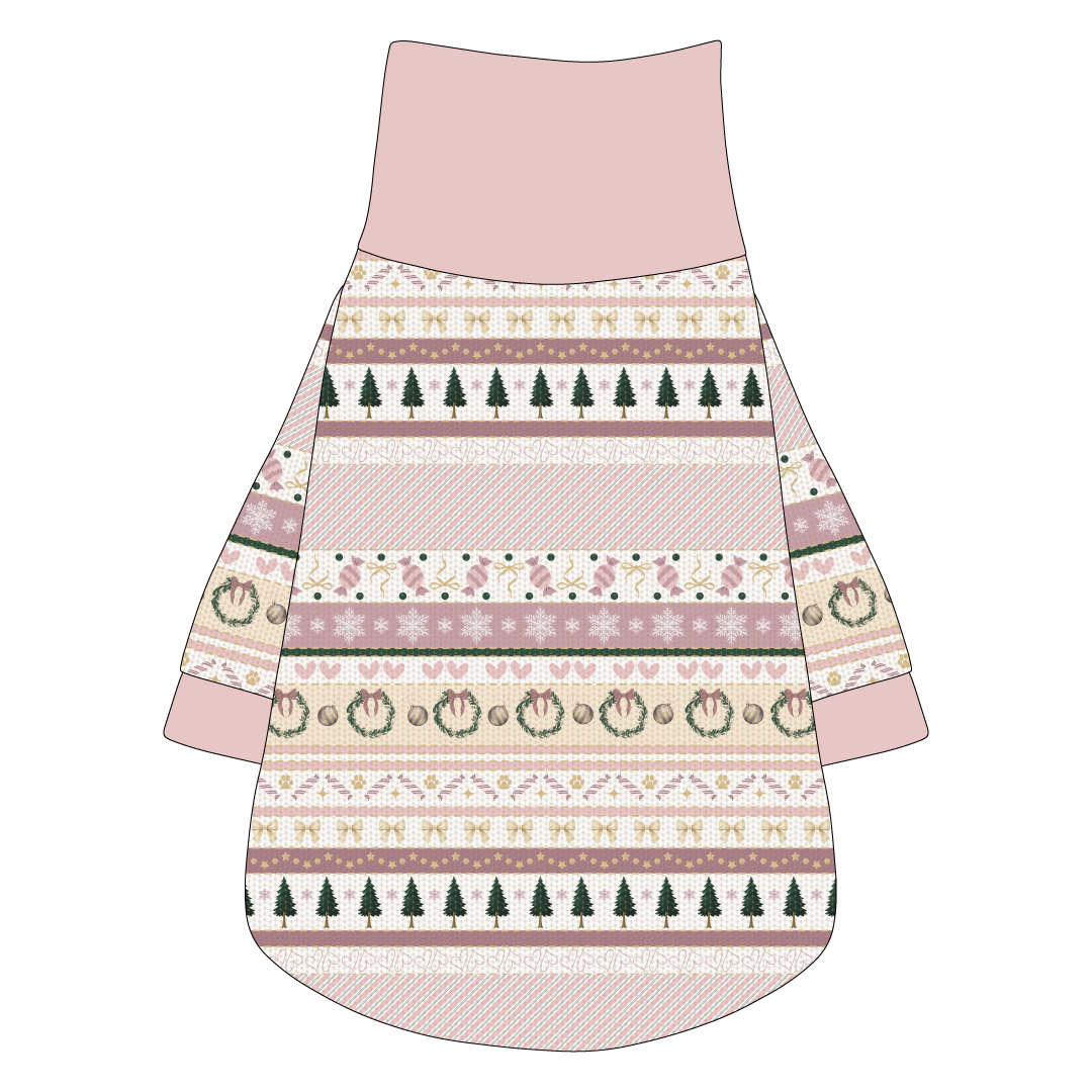 Stitched In Snow - Blush Noel - The Turtleneck Tee