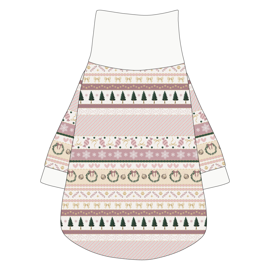 Stitched In Snow - Blush Noel - The Turtleneck Tee