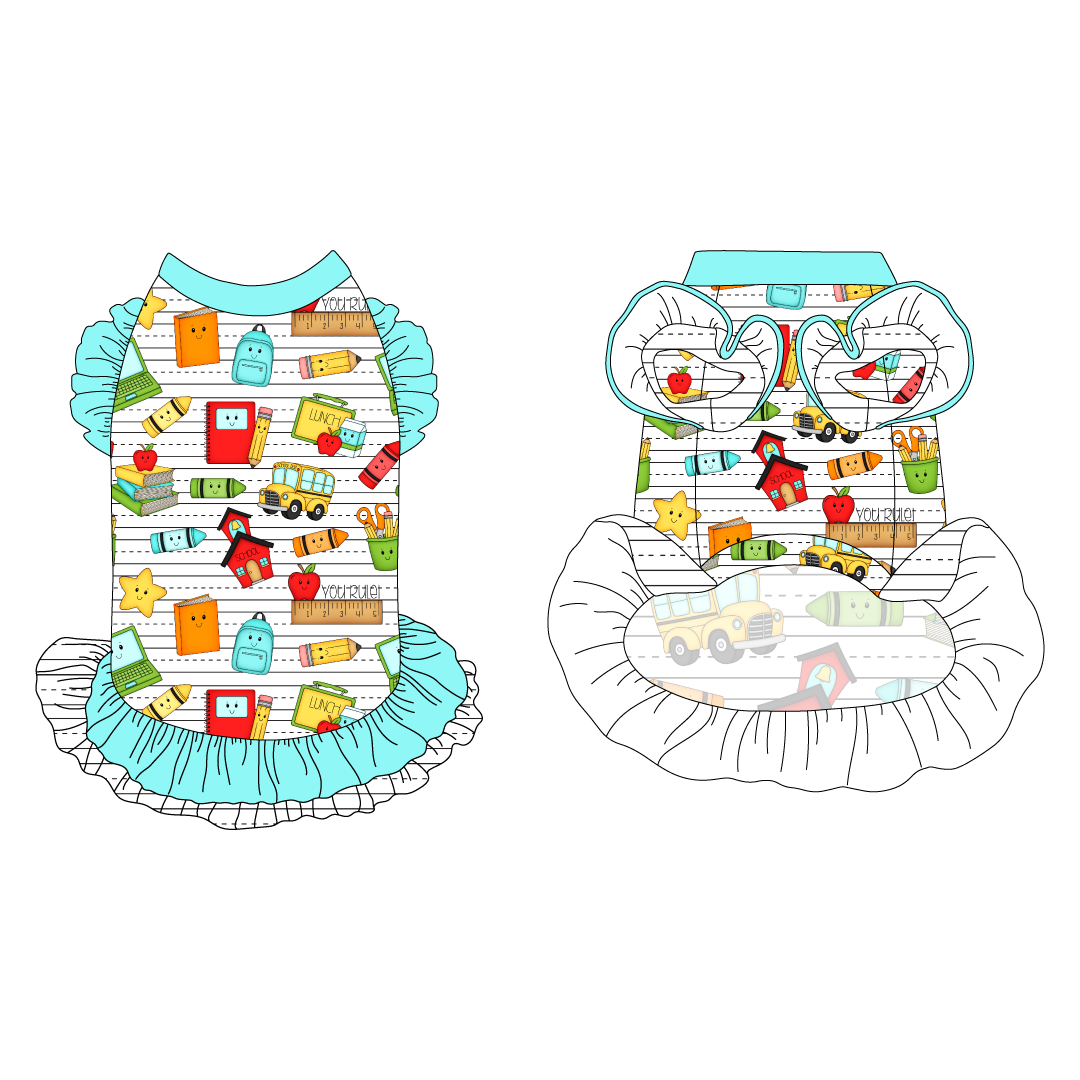 Bright Beginnings - La Petite Shimmy Dress With Double Skirt