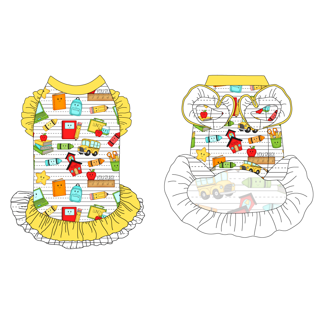 Bright Beginnings - La Petite Shimmy Dress With Double Skirt