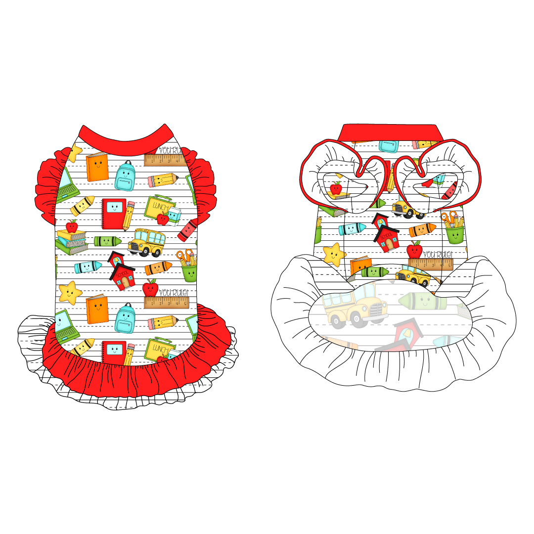 Bright Beginnings - La Petite Shimmy Dress With Double Skirt