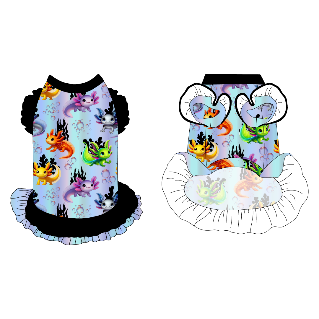 Bubble Buddies - La Petite Shimmy Dress With Double Skirt