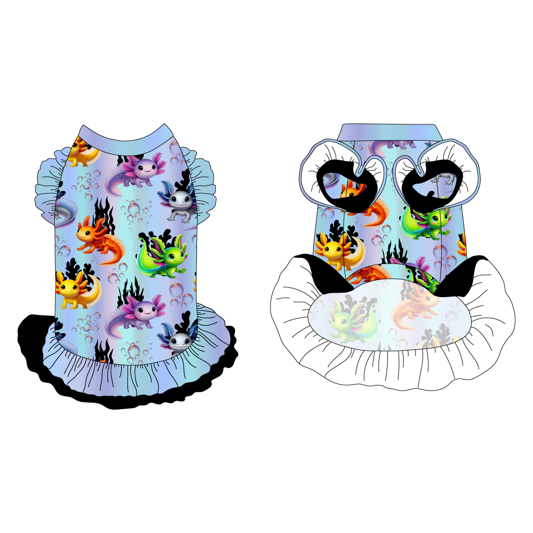 Bubble Buddies - La Petite Shimmy Dress With Double Skirt