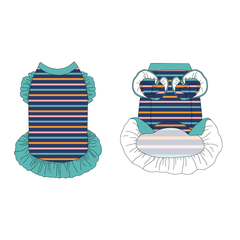 Scoops Of Sunshine - Cabana Stripe - La Petite Shimmy Dress