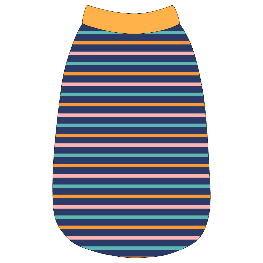 Scoops Of Sunshine - Cabana Stripe - The Basic Tank