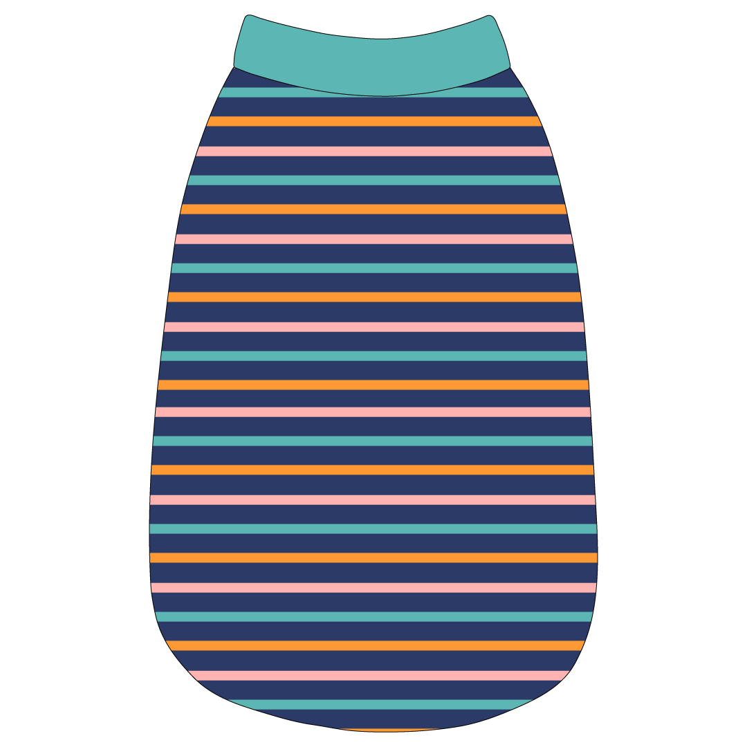 Scoops Of Sunshine - Cabana Stripe - The Basic Tank