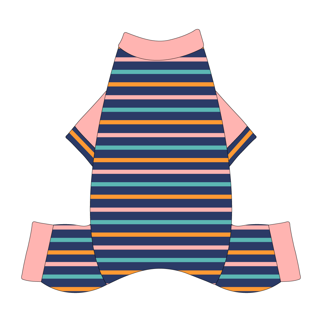 Scoops Of Sunshine - Cabana Stripe - Mon Ami Jammies