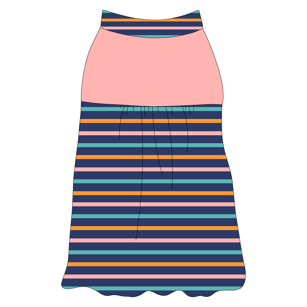 Scoops Of Sunshine - Cabana Stripe - The Sophia Tank