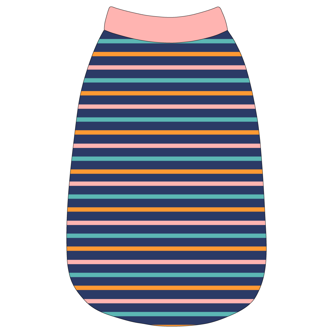 Scoops Of Sunshine - Cabana Stripe - The Basic Tank