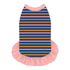 Scoops Of Sunshine - Cabana Stripe - The Tank With Skirt