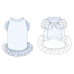 Cherry On Top - La Petite Shimmy Dress With Double Skirt