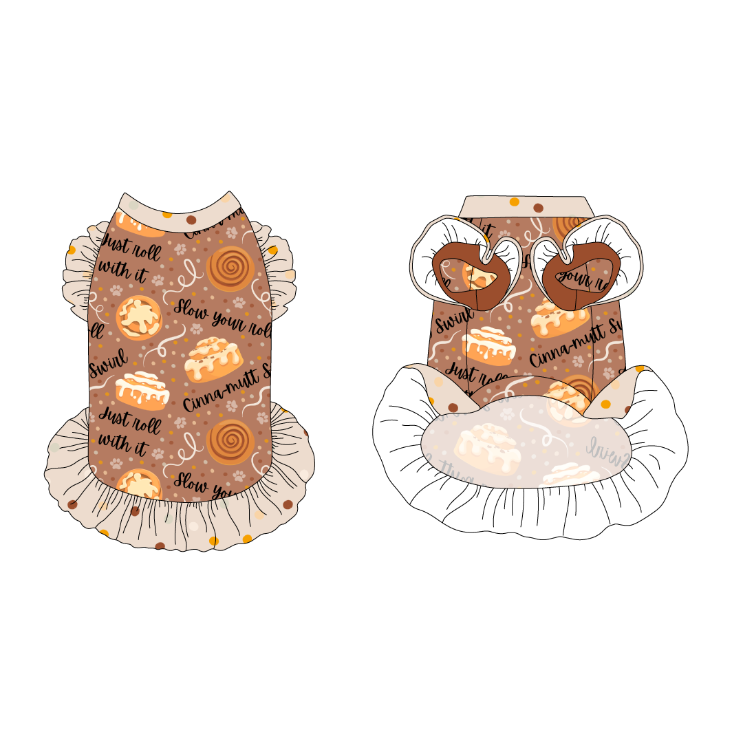 Cinna-Mutt Swirl - La Petite Shimmy Dress
