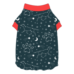 Let's Go Camping - Dog Constellations - Flutter Waist Tee