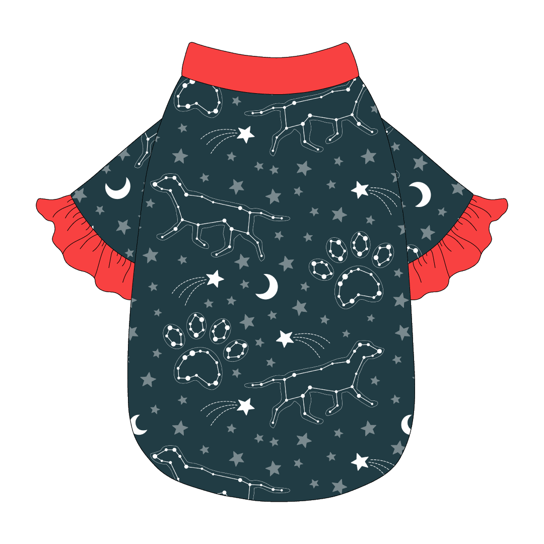 Let's Go Camping - Dog Constellations - The Shimmy Edge Tee