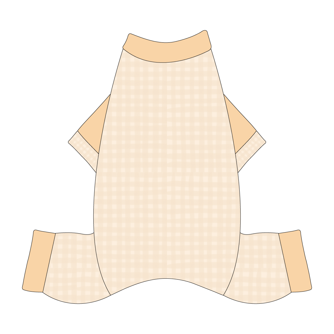 Autumn Vibes Only - Creamy Gingham - Mon Ami Jammies