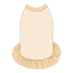 Autumn Vibes Only - Creamy Gingham - The Tank With Skirt