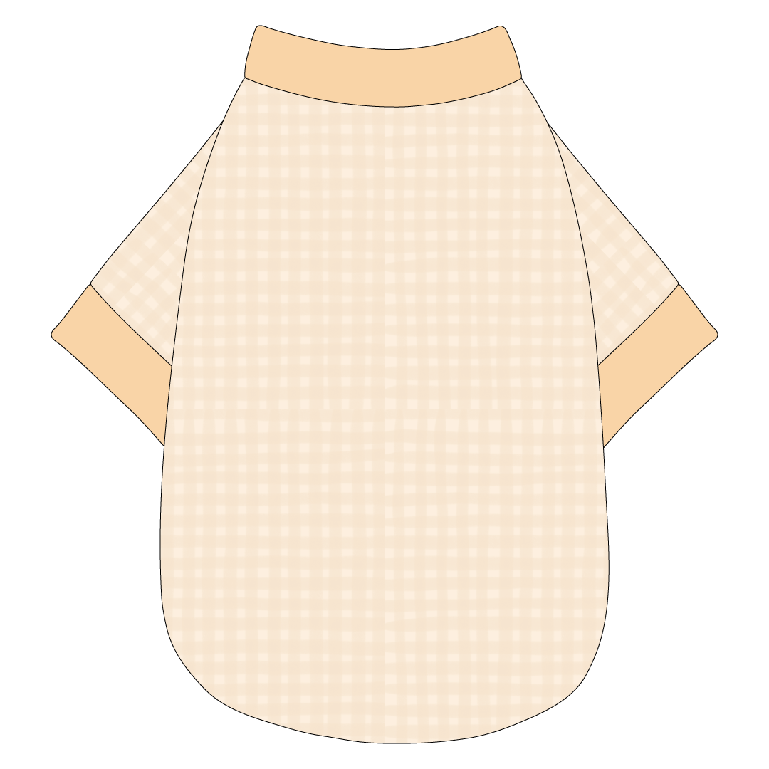 Autumn Vibes Only - Creamy Gingham - The Basic Tee
