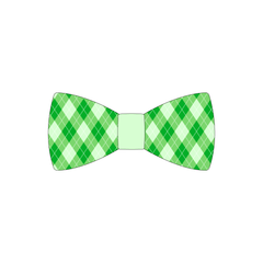 One Lucky Pup - St Pattys Argyle Plaid - The Bowtie