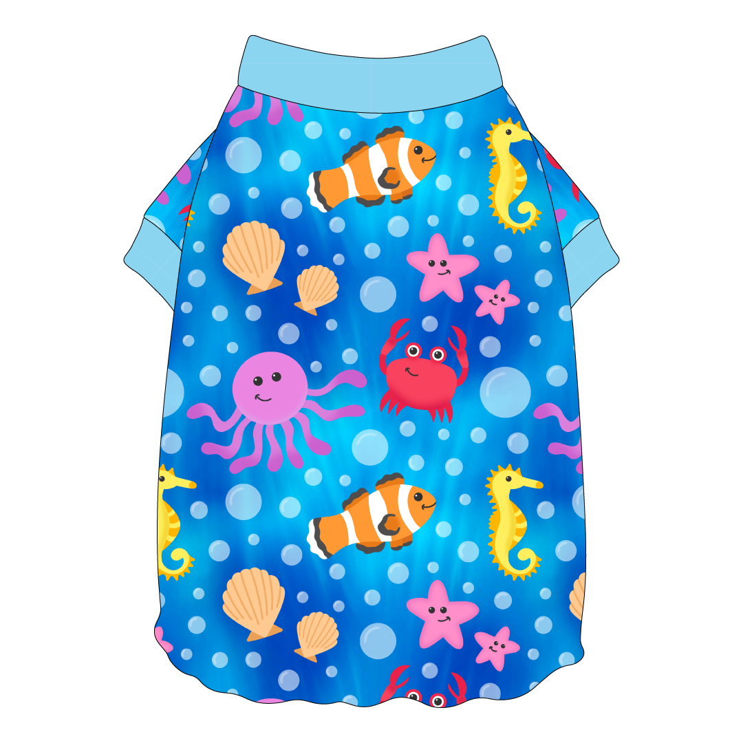 Sun's Out Tongues Out - Under The Sea - Flutter Waist Tee