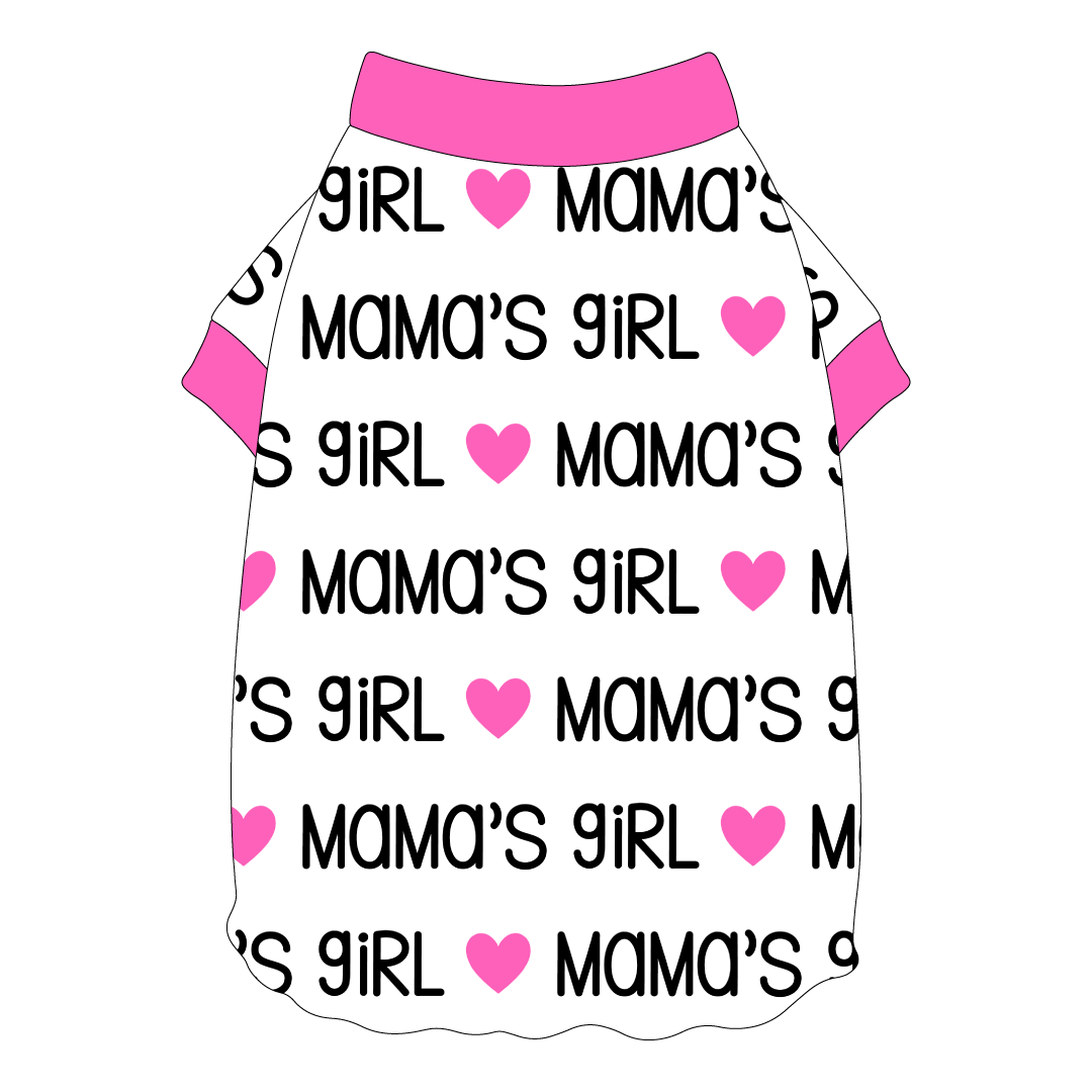I Love My Pawrents - Dada's Girl / Mama's Girl - Flutter Waist Tee
