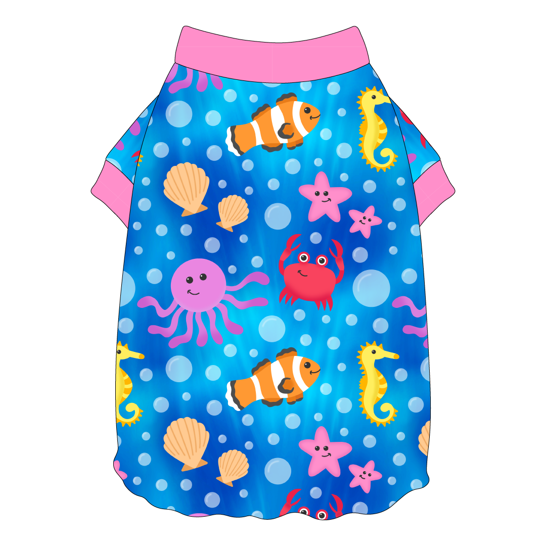 Sun's Out Tongues Out - Under The Sea - Flutter Waist Tee