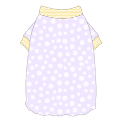 I'm Wildflower About You - Purple Polka Dots - Flutter Waist Tee