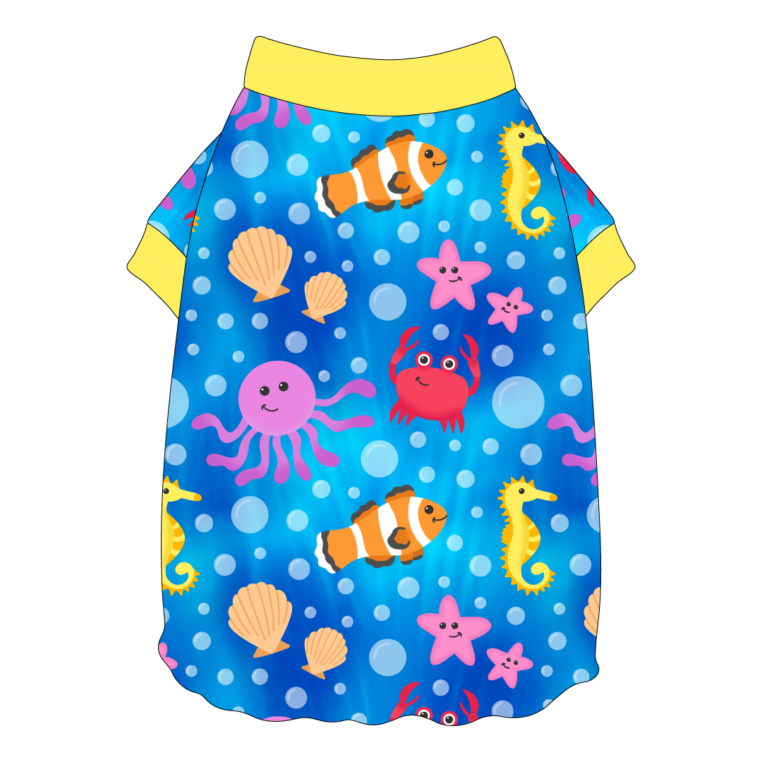 Sun's Out Tongues Out - Under The Sea - Flutter Waist Tee