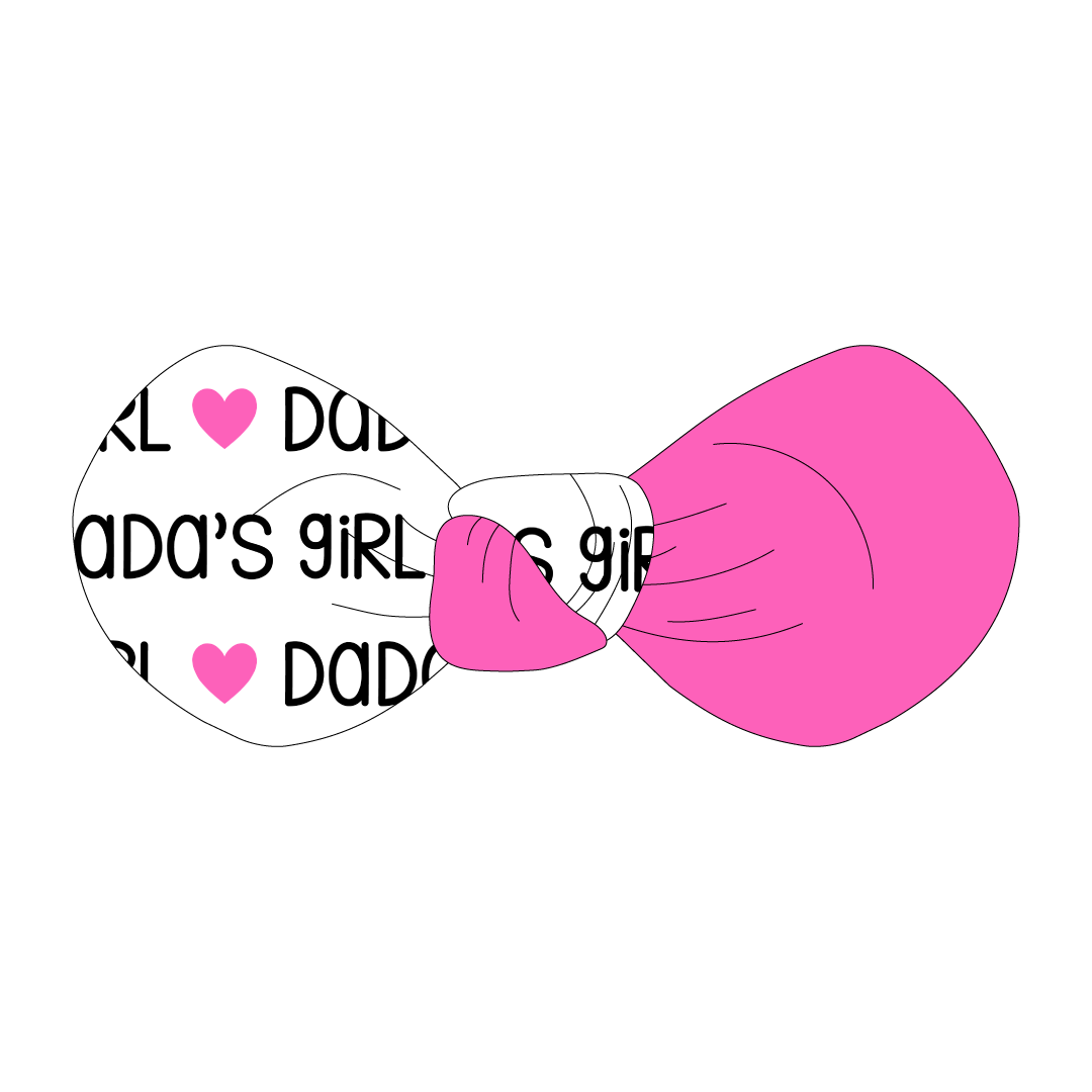 I Love My Pawrents - Dada's Girl / Mama's Girl - The Knot Bow