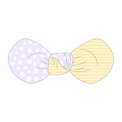 I'm Wildflower About You - Purple Polka Dots - The Knot Bow