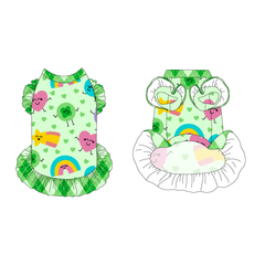 One Lucky Pup - Mommy's Lucky Charm - La Petite Shimmy Dress