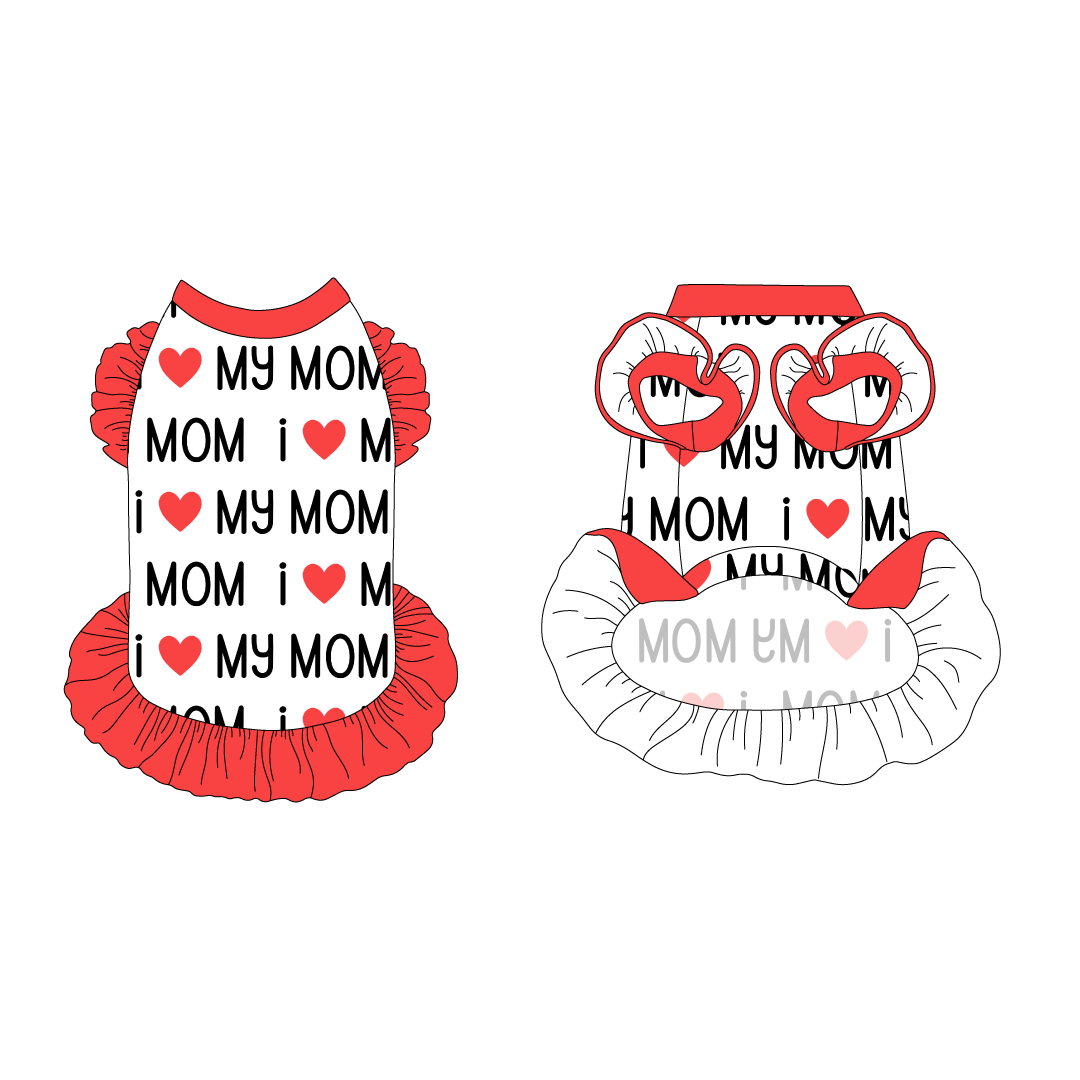 I Love My Pawrents - I Love My Dad / I Love My Mom - La Petite Shimmy Dress