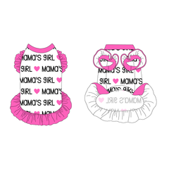 I Love My Pawrents - Dada's Girl / Mama's Girl - La Petite Shimmy Dress