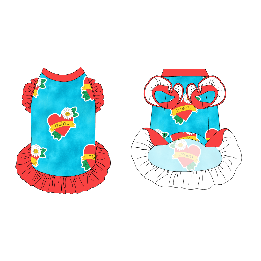 I Love My Pawrents - I Love My Dad Tattoo / I Love My Mom Tattoo - La Petite Shimmy Dress