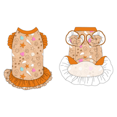 Sun's Out Tongues Out - Keep Calm & Sand On - La Petite Shimmy Dress With Double Skirt