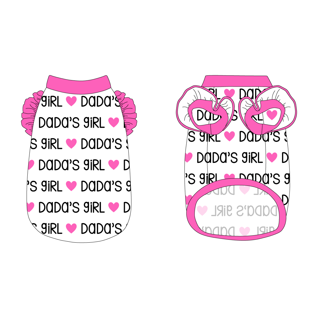 I Love My Pawrents - Dada's Girl / Mama's Girl - La Petite Shimmy Tank