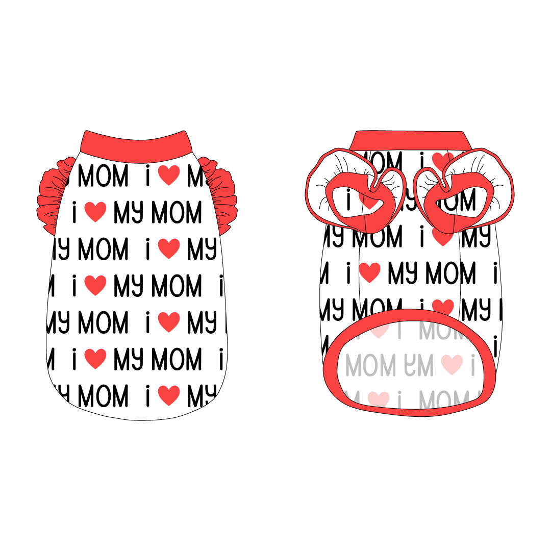 I Love My Pawrents - I Love My Dad / I Love My Mom - La Petite Shimmy Tank