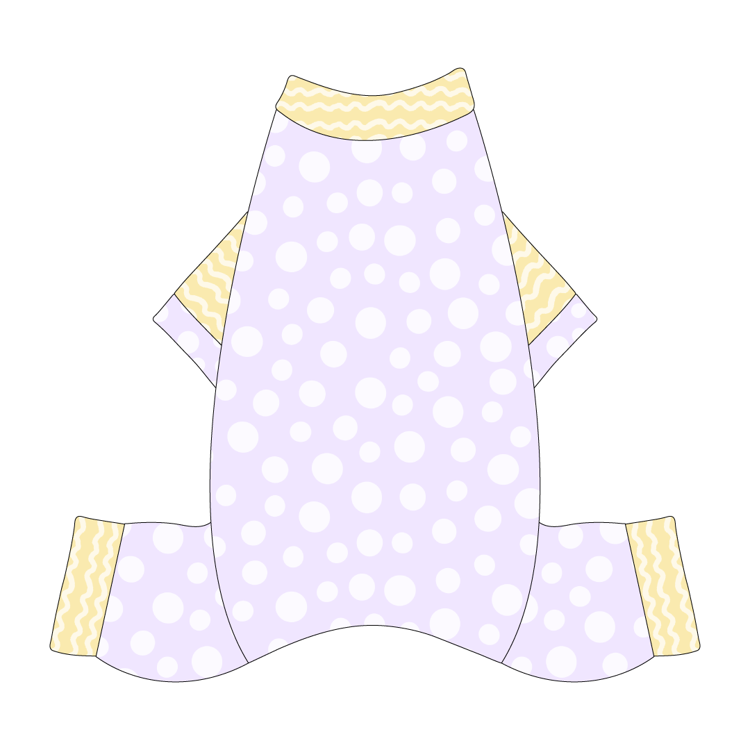 I'm Wildflower About You - Purple Polka Dots - Mon Ami Jammies