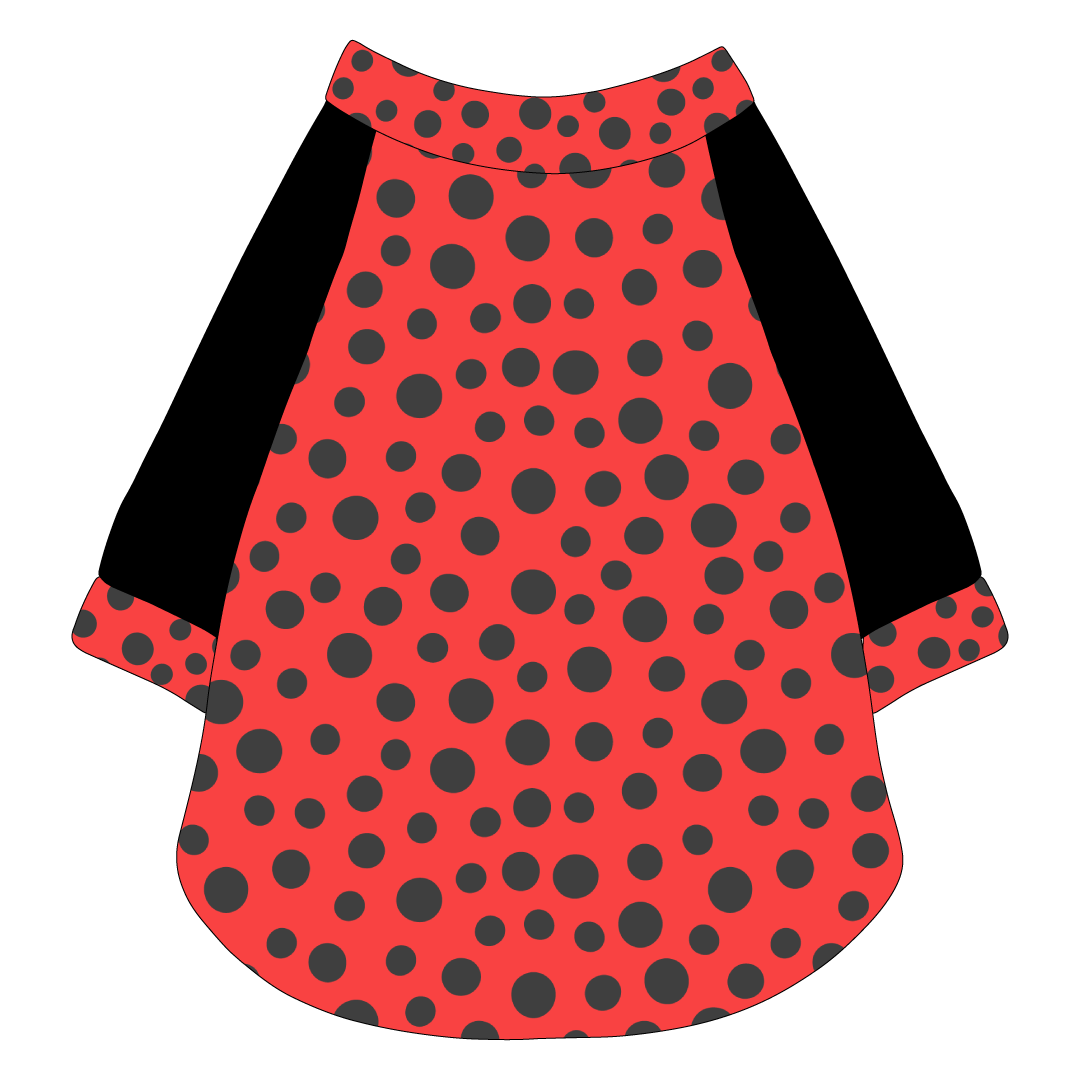 I'm Wildflower About You - Ladybug Spots - The Raglan Jersey