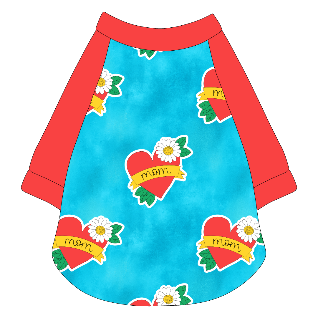 I Love My Pawrents - I Love My Dad Tattoo / I Love My Mom Tattoo - The Raglan Jersey