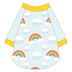 Rain Rain Go Away - Rainbows And Rain Clouds - The Raglan Jersey