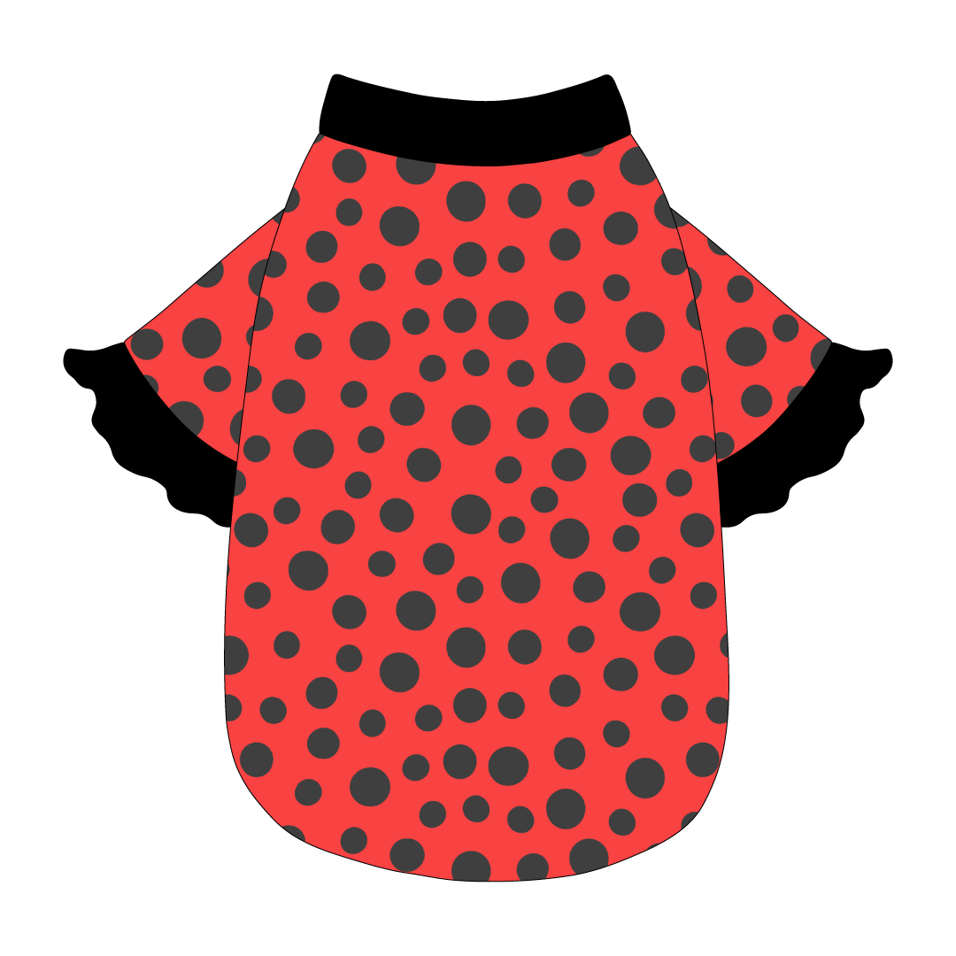 I'm Wildflower About You - Ladybug Spots - The Shimmy Edge Tee