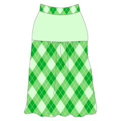 One Lucky Pup - St Pattys Argyle Plaid - The Sophia Tank